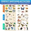 QUOKKA Wooden Puzzles for Toddlers 1 2 3 – 3x SET Toddler Puzzles Ages 2-4 - Montessori Toy for Toddlers - 2 of 4