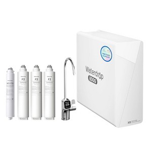 Waterdrop X8-Basic Reverse Osmosis System, NSF/ANSI 58 and 372 Certified, 800 GPD Tankless, 9-Stage,Extra 3 F2 Filter and 1 F1G Filter(1 Year) - 1 of 4