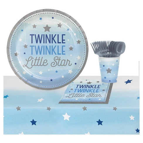 Twinkle Twinkle Little Star Blue Guest Party Pack Target