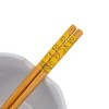 Silver Buffalo Sanrio Gudetama x Nissin Top Ramen Yolk Poses 20-Ounce Ramen Bowl With Chopsticks - 3 of 4