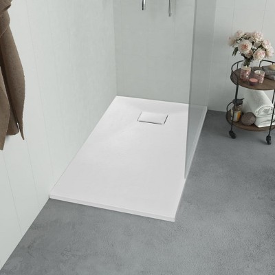VidaXL Shower Base Tray SMC White 39.4 in.x31.5 in.