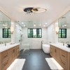 LLHZSY Modern Glam 7-Light Crystal Flush Mount Ceiling Light Fixture With Integrated LED, 21 7/10" W X 5 1/2" H - 4 of 4