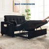 Sofa Bed Couch, Futon Sleeper Couches with Pull Out Bed, Living Room or Rv 3 in 1 Loveseat Furniture That Turns into Lounge Recliner - 2 of 4