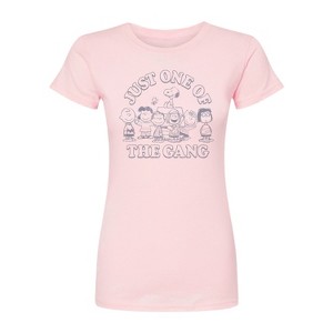 Women's - Peanuts - One Of The Gang Fitted Graphic T-Shirt - 1 of 2