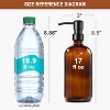 BRINJOY Kitchen Soap Dispenser Set with Tray, 2 Pack 17 Oz Hand and Dish Bathroom Soap and Lotion Dispensers - 3 of 4