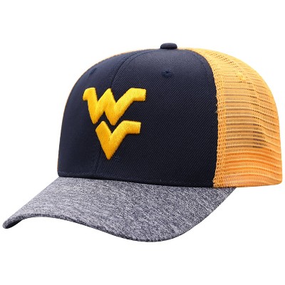  NCAA West Virginia Mountaineers Men's Blue & Gray with Hard Mesh Snapback Hat 