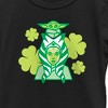 Girl's Star Wars: The Mandalorian St. Patrick's Day Ahsoka Tano and Grogu T-Shirt - 2 of 4