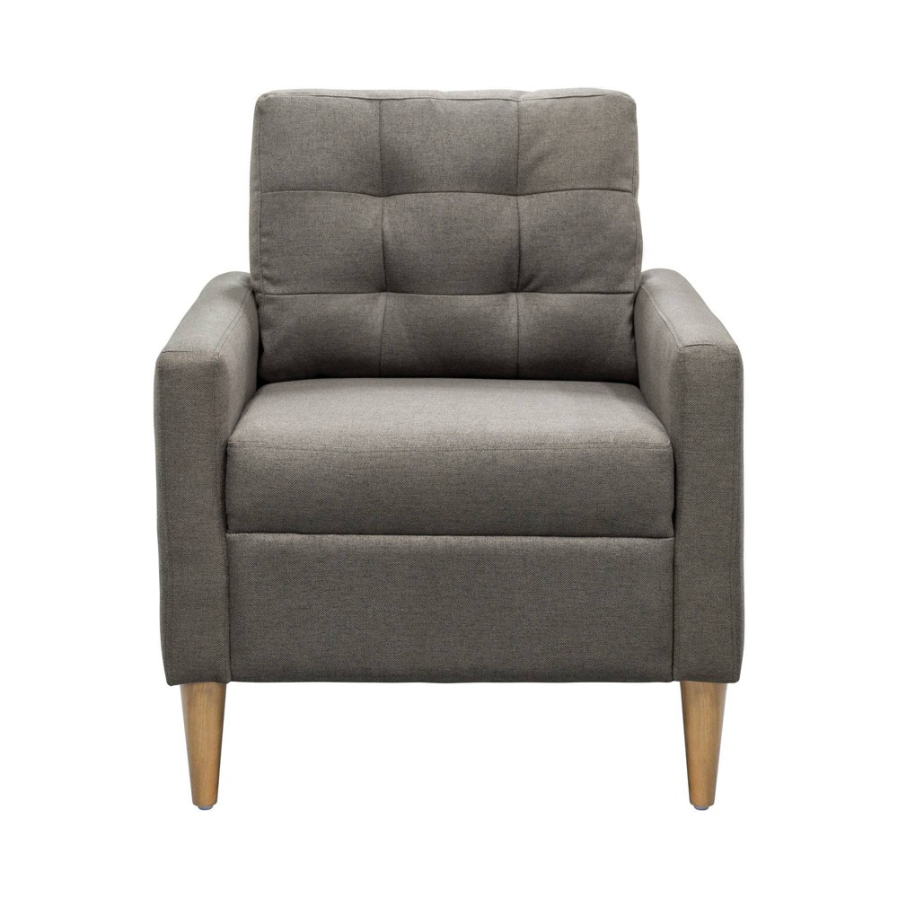 Photos - Sofa 510 Design Dani Tufted Back Accent Chair Gray
