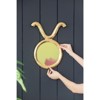 FONTOI Round Retro Wall Mirror with Gold Metal Frame, Decorative Mirror Wall Decor for Living Room, Entryway, Gold, 0.8"*16"*12.5" - 4 of 4