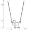 Black Bow Jewelry 10k White Gold Sam Houston State Bearkats NCAA Necklace 18 Inch - 2 of 4