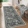 Faux Wool Modern Tiger Pattern Area Rug Ultra Thin Machine Washable Non Slip Stain Resistant Non Shedding Pet Friendly Floor Rug - 3 of 4