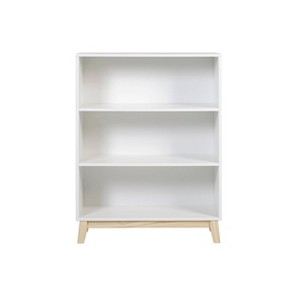 48" Tall 3-Shelf Kids' Bookcase - Alaterre Furniture: Adjustable Storage, Anti-Tip Hardware, MDF & Pine, White - 1 of 4