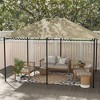 Outsunny 10' x 13' Gazebo Canopy Replacement, Patio Gazebo Roof with Top Vents - 2 of 4