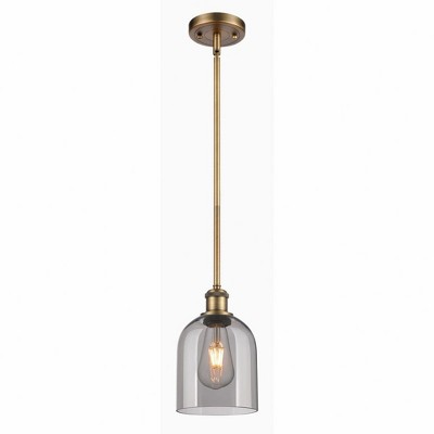 Bella - 1 Light Stem Hung Mini Pendant In Industrial Style-9.5 Inches Tall and 5.5 Inches Wide
