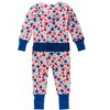 RuffleButts SoftSnooze Baby Girls Ruffle One Piece Convertible Pajamas - 2 of 4