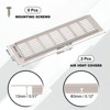 Unique Bargains Aluminum Alloy Cabinet Wardrobe Shoe Closet Rectangle Louvered Ventilation Grilles 2 Pcs - 2 of 4