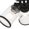 Livex Lighting Lawrenceville 3 - Light Flush Mount in  Black - 4 of 4