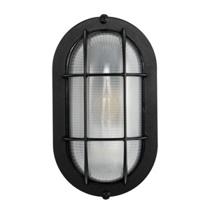 Elora 4.25" Outdoor Sconce (Set of 2) - PLT4021 - Black - Safavieh - 1 of 4