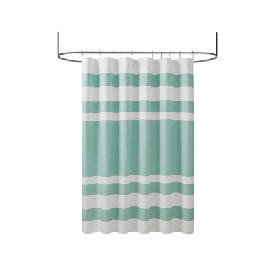 Vynxaria Shower Curtain , Waffle Weave Texture, OEKO-TEX Certified, 72x72", Machine Washable, Coordinating Bath Linens Available