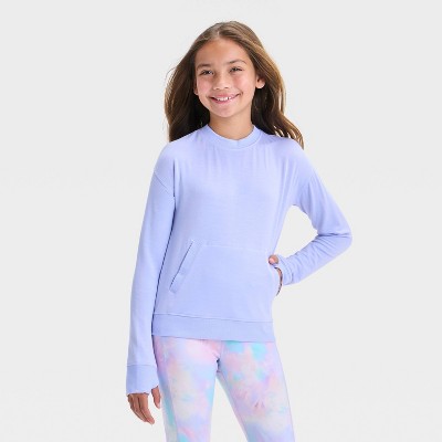 Girls' Cozy Lightweight Crewneck Sweatshirt - All In Motion™