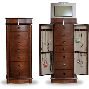 FENCY Standing Jewelry Armoire Cabinet - 1 of 4