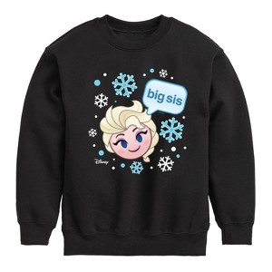 Boys' - Disney - Sis Big Elsa Graphic Long Sleeve Fleece Sweatshirt - 1 of 4