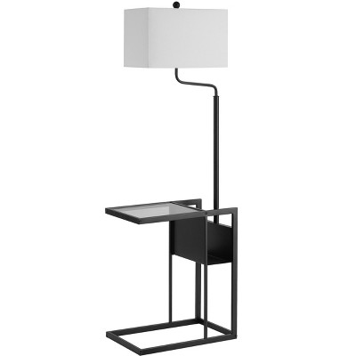 Janson Floor Lamp - Matte Black - Safavieh