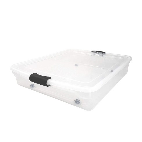 56 Quart Underbed Storage with Wheels and Lid