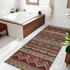Modern Abstract Stripe Area Rug Floor Mat Indoor Low Pile Non Slip Soft Carpet For Living Room Bedroom Washable Foldable Rugs - 2 of 4