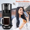 Sincreative KCM207BL 2 in 1 Single Serve Coffee Maker Cappuccino Machine with Milk Frother and Height Adjustable Drip Tray for 6 to 14 Oz Cups, Blue - 3 of 4