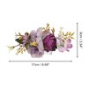 Unique Bargains Women's Lightweight Simulated Flowers Hair Clip Comb 1 Pc - 2 of 4