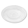Karat PET Lids, Flat with Straw Slot, Fits 12 oz to 24 oz Cold Cups, Plastic, Clear, 1,000/Carton - 2 of 4
