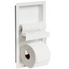 ALFI ABTPNC88-W White Matte Stainless Steel Recessed Toilet Paper Holder Niche - 3 of 4