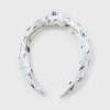 Girls' Floral Lace Top Knot Headband - art class™ White: Fashion Accessory for All Hair Types, Ages 3+ - 2 of 3