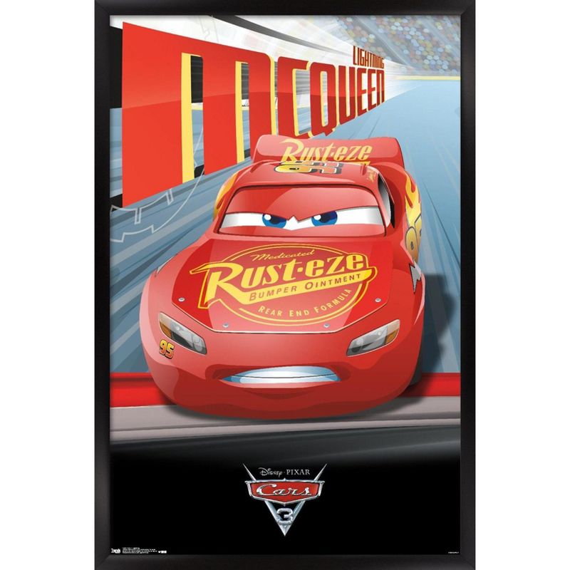 Trends International Disney Pixar Cars 3 - Lightning Framed Wall Poster Prints, 1 of 7