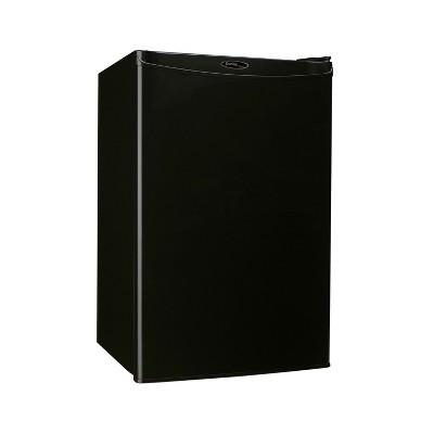 Compact Black Energy Star Freestanding Refrigerator with Reversible Door