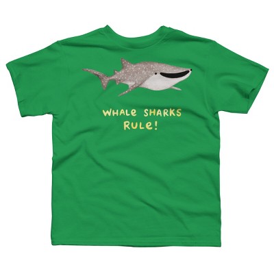 Boy's Design By Humans Whale Sharks Rule! By SophieCorrigan T-Shirt