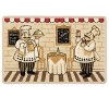 Home Mart Goods Beige Chef Washable Kitchen Mat With Non-Slip Backing - 17"x24" - 2 of 4