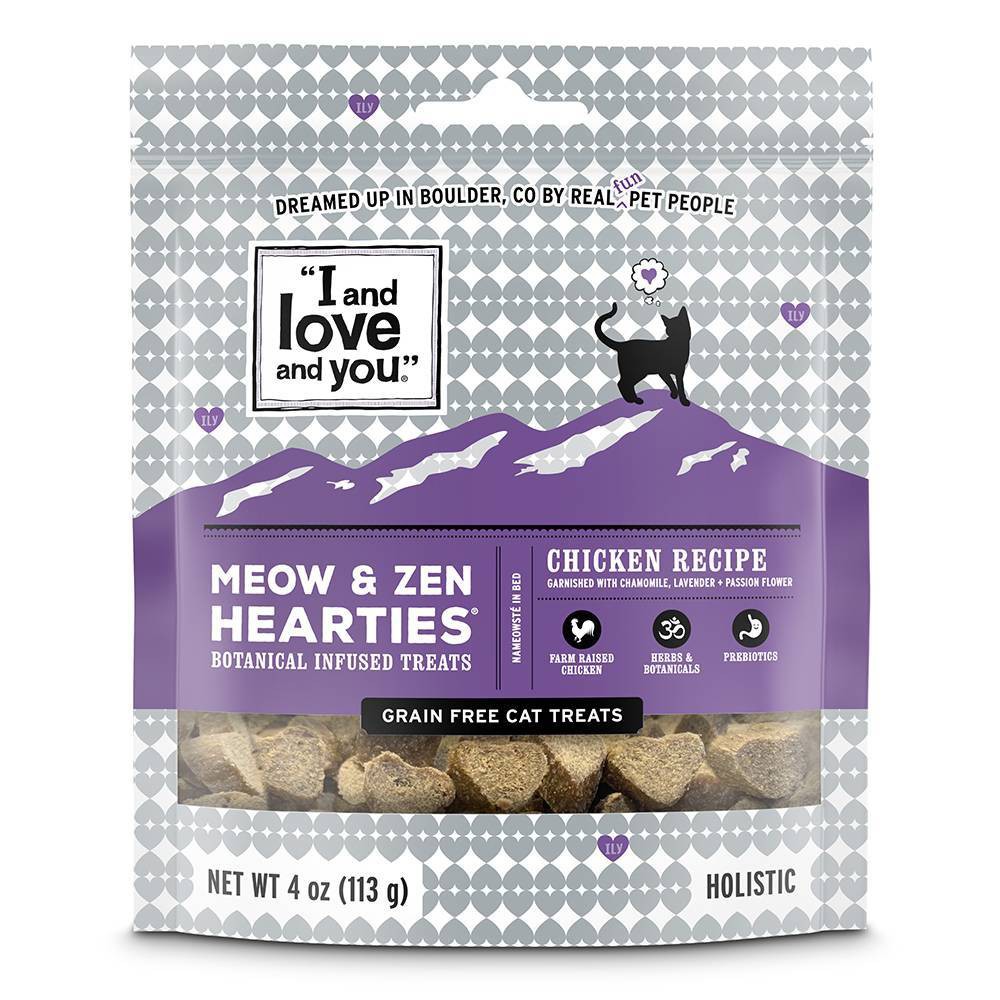 Photos - Cat Food I and Love and You Meow & Zen Grain Free Chicken Recipe Cat Treats - 4oz 