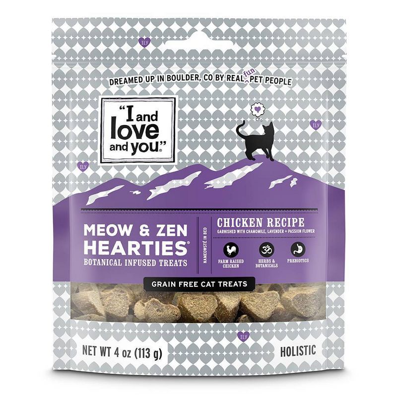 I and Love and You Meow &#38; Zen Grain Free Chicken Recipe Cat Treats - 4oz, 1 of 7