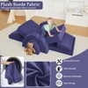 Nasitip 11pcs Modular Kids Play Couch,Sectional Sofa Floor Toddler Couch, Convertible Foam Floor Sofa,Purple/Blue - 4 of 4