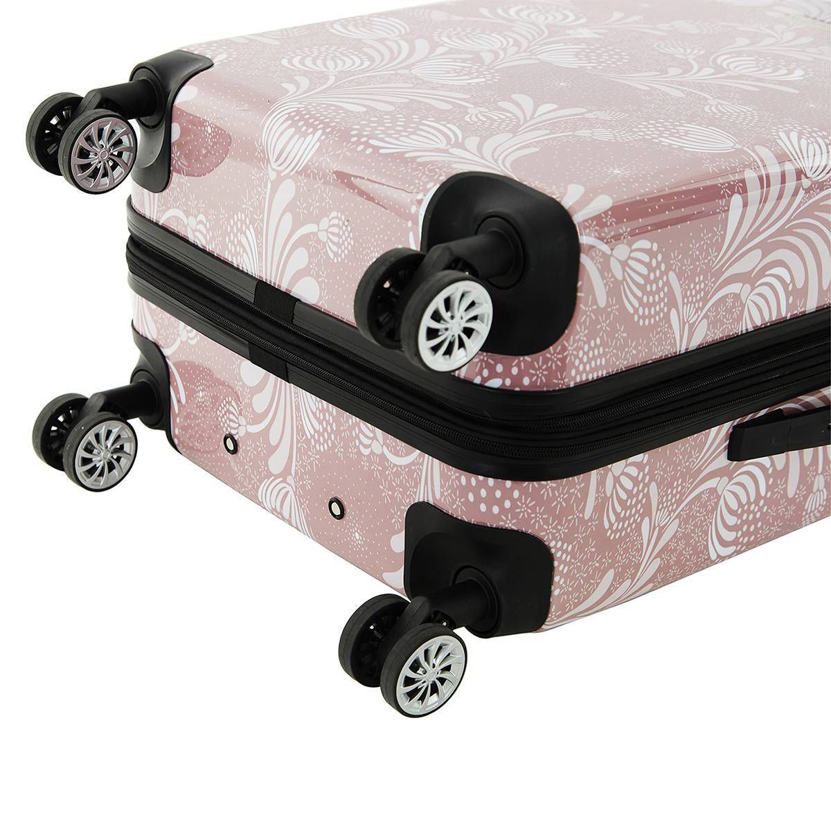 Travelers Club Bella Caronia Deluxe 7pc Hardside Checked Spinner Luggage Set - thumbnail 7