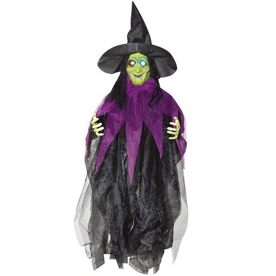 Sunstar 3' Light Up Hanging Witch Halloween Décor