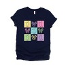 Simply Sage Market Checkered Bunny Outline Coquette Short Sleeve Tee - 2 of 4