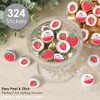 Big Dot of Happiness Berry Sweet Strawberry - Fruit Themed Birthday Party or Baby Shower Small Round Candy Stickers - Party Favor Labels - 324 Count - 2 of 4