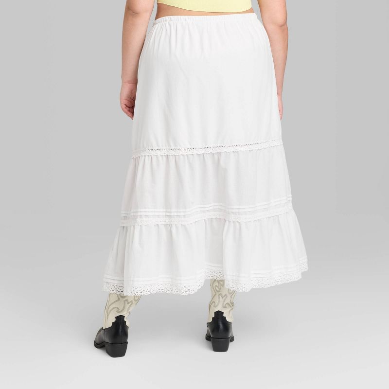 Women's Mid-Rise Tiered Maxi Skirt - Wild Fable™, 4 of 10