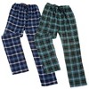 Collections Etc Comfy Flannel Pajama Pants - Set of 2 - 2 of 4