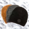 Canada Weather Gear Boys 3-Pack Beanie - Winter Knit Hat Set - Warm, Stylish & Comfortable Kids Beanies for Cold Weather - 4 of 4