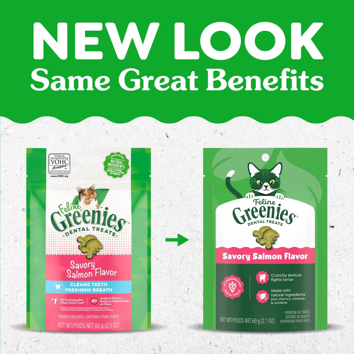 Greenies Savory Salmon Flavor Dental Cat Treats - thumbnail 3