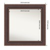 Amanti Art Moab Brown Bronze Non-Beveled Framed Bathroom Vanity Wall Mirror - 3 of 4